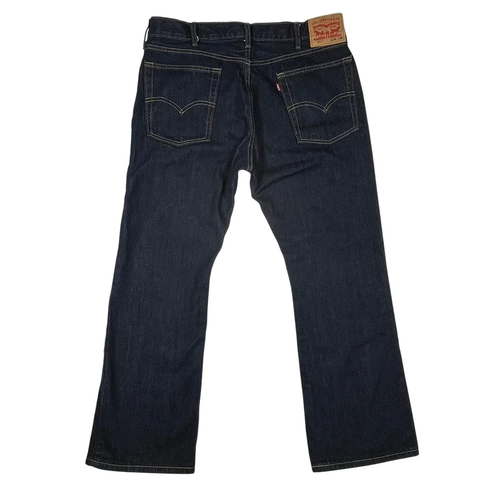 Levi's 517 Bootcut Jeans Mens 36x29 Dark Wash Indigo Western Denim Classic